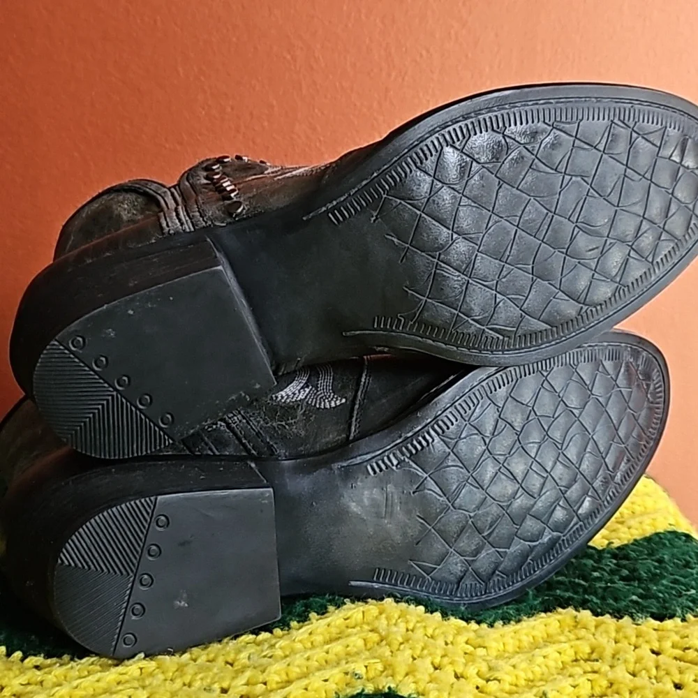 NEW! Sterling River Leather Ankle Zip-Up Boots! Made in Mexico!! 🇲🇽 - Picture 10 of 14